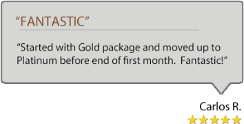Review: Started with Gold package and moved up to Platinum before end of first month. Fantastic!