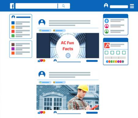 social posting on hvac services Facebook page